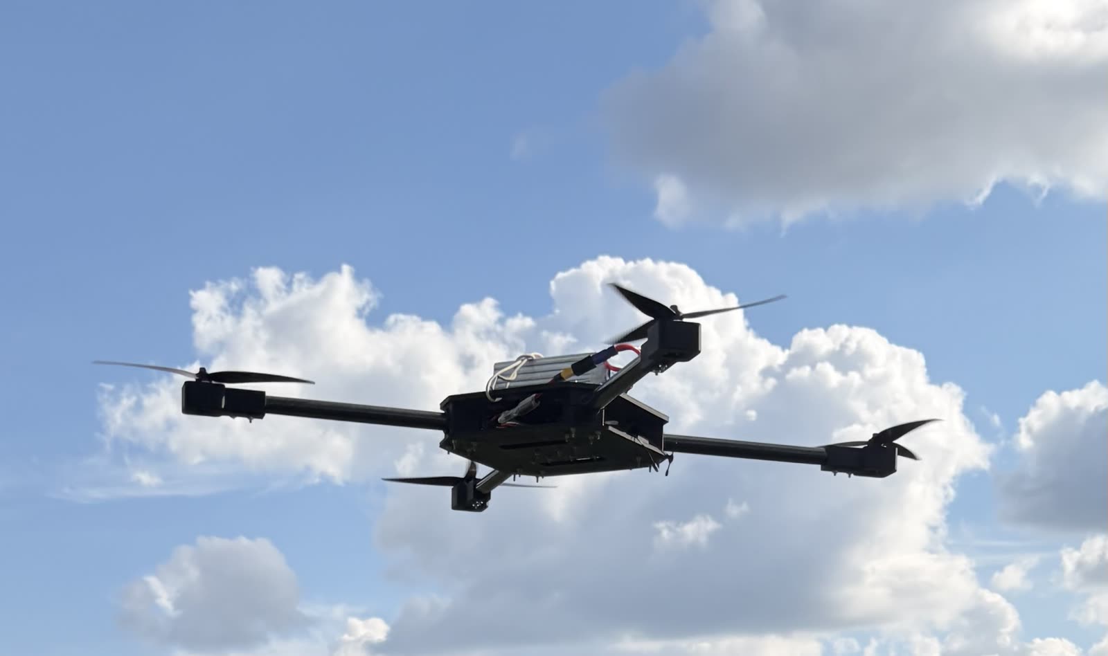 The custom quadrotor
