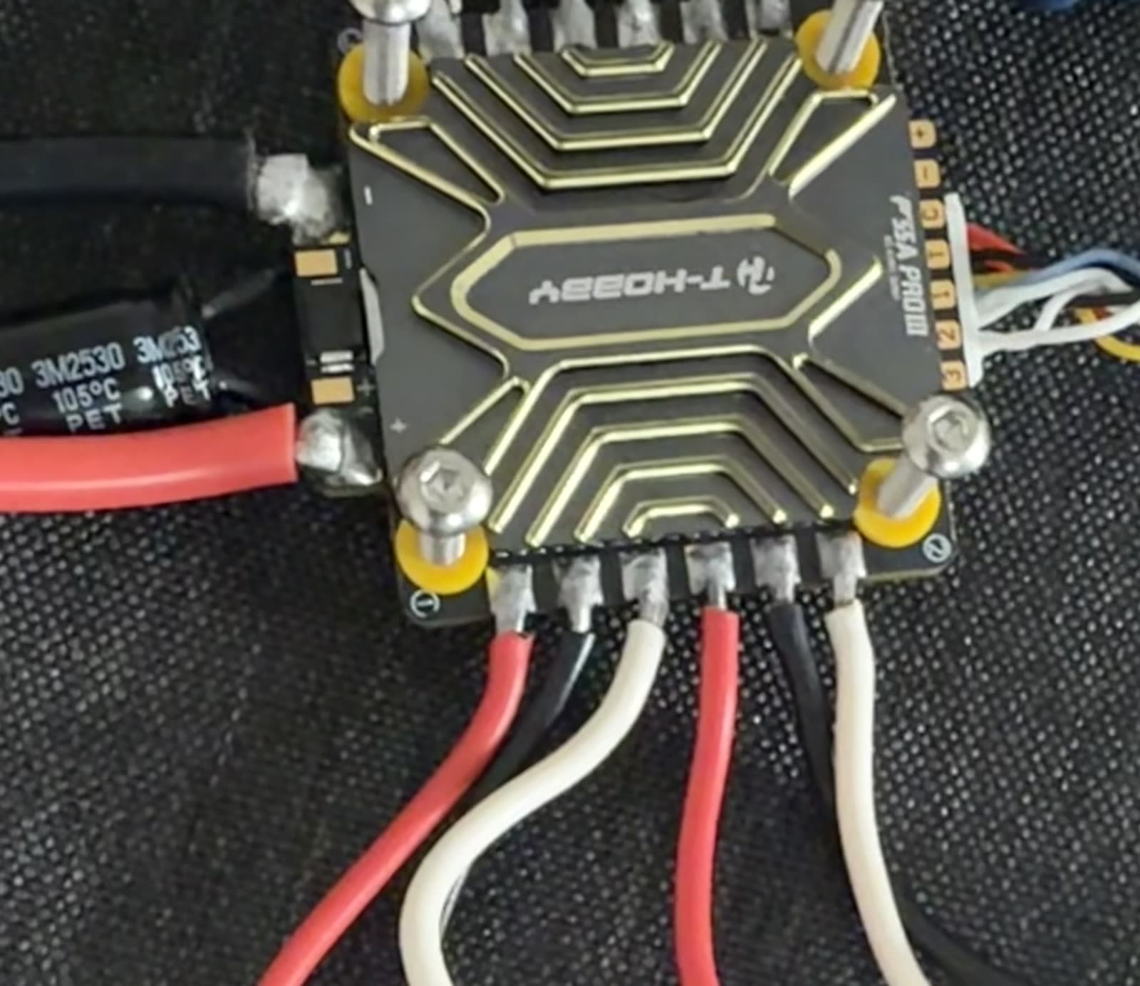 Soldering onto the ESC pads